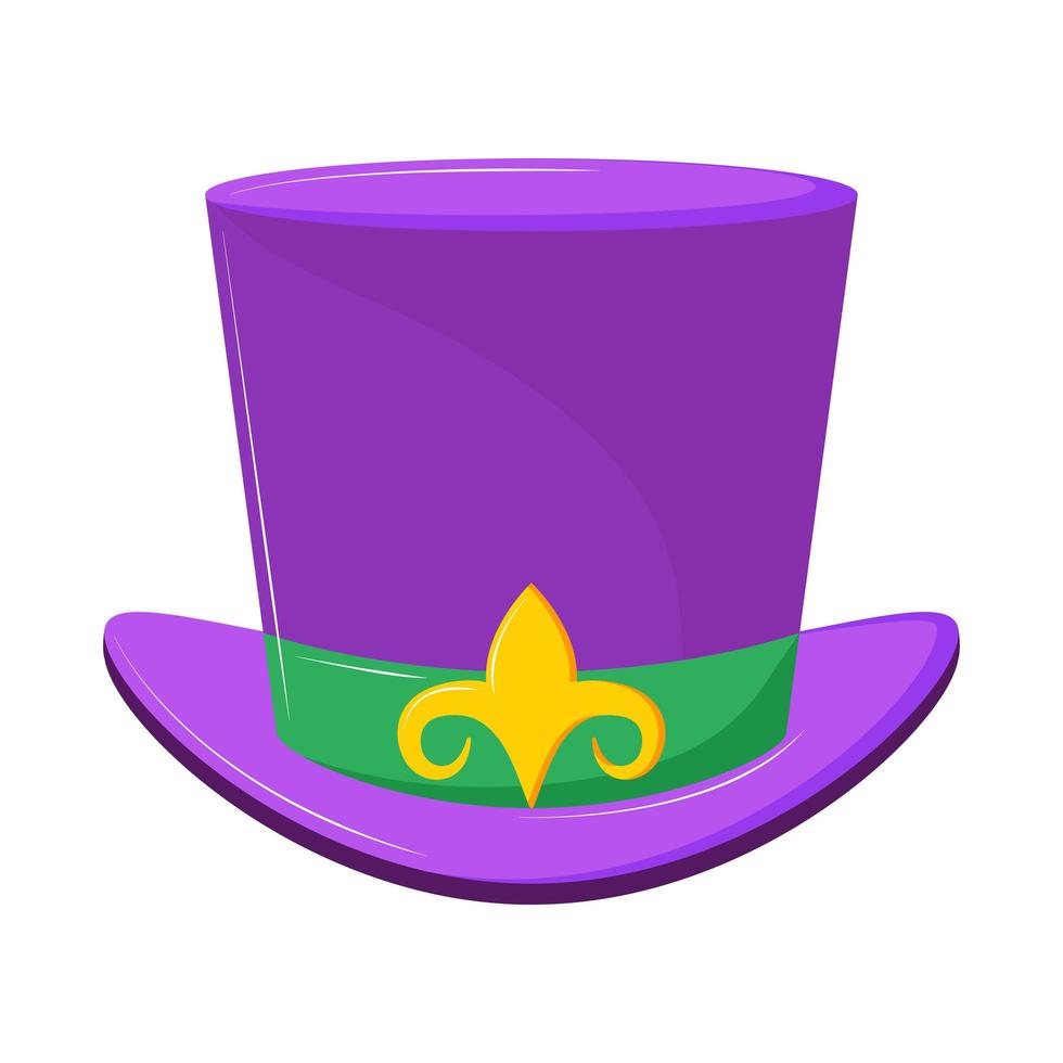 Mardi Gras hat vector