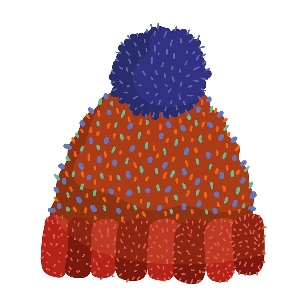 winter warm hat vector