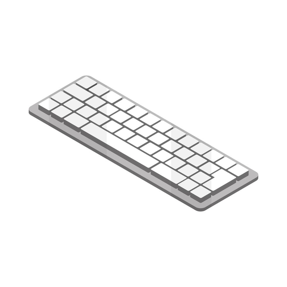 tecnología inalámbrica de teclado vector