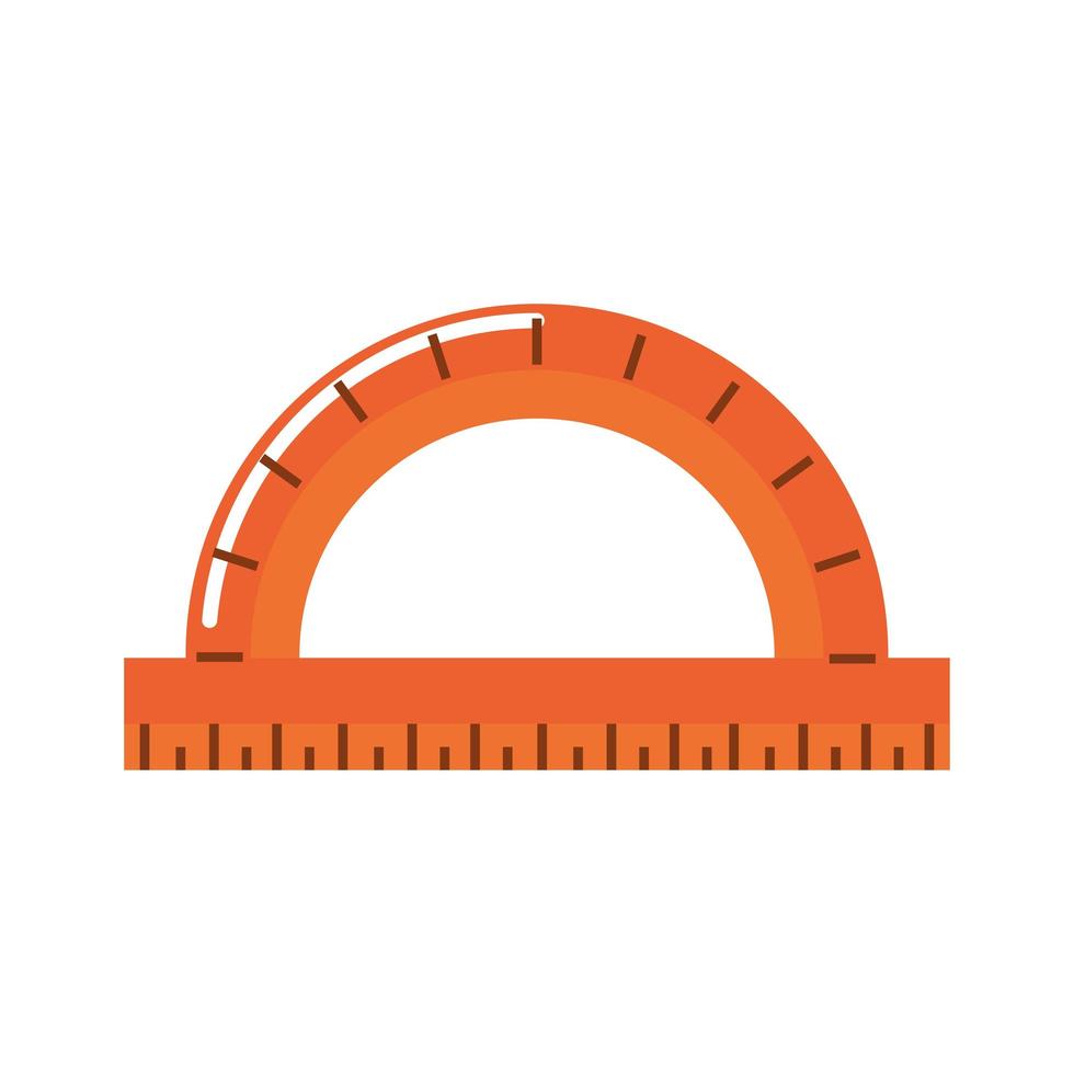 protractor supply icon vector