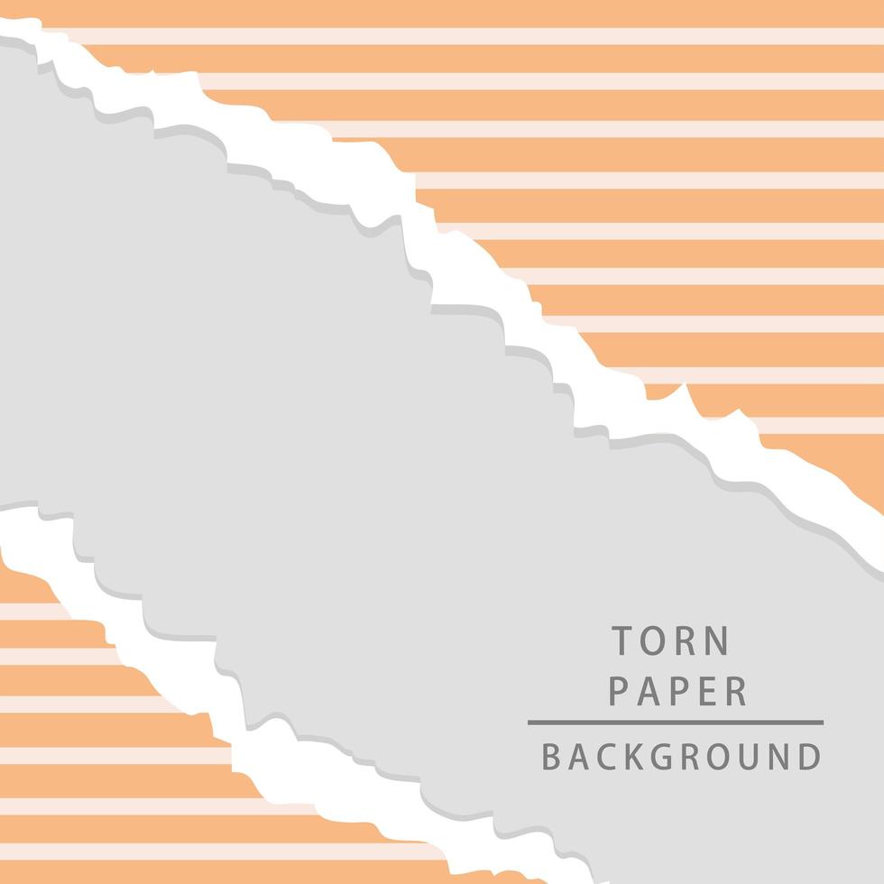 papel rasgado con líneas vector