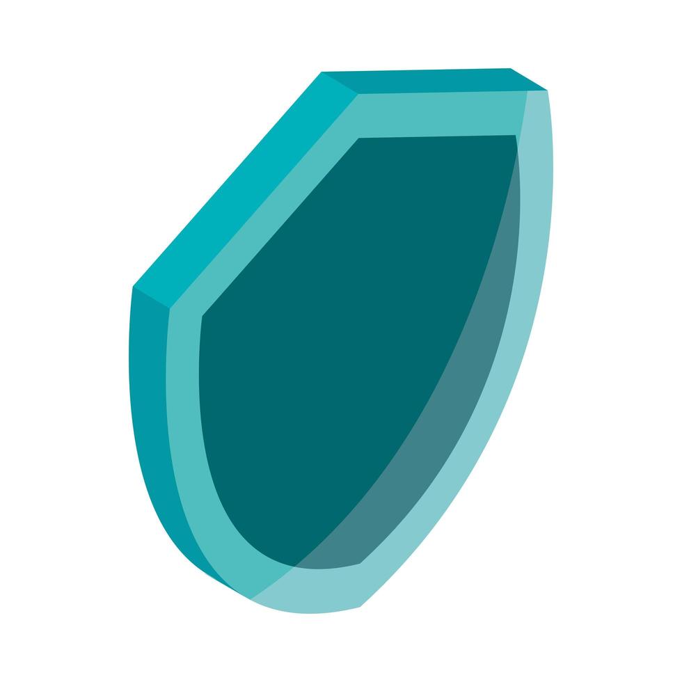 shield protection isometric vector
