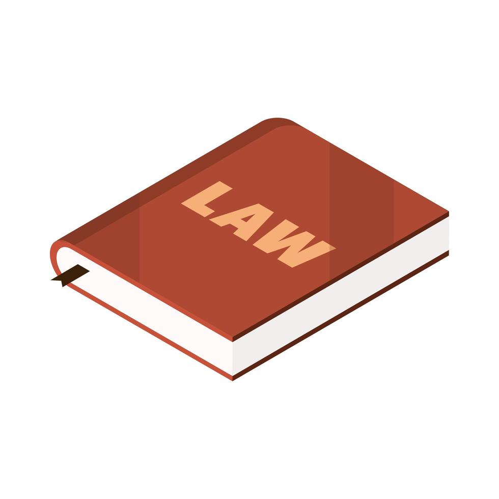 law book icon vector