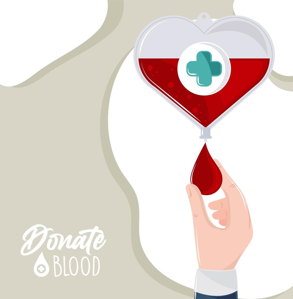 blood donation medicine vector