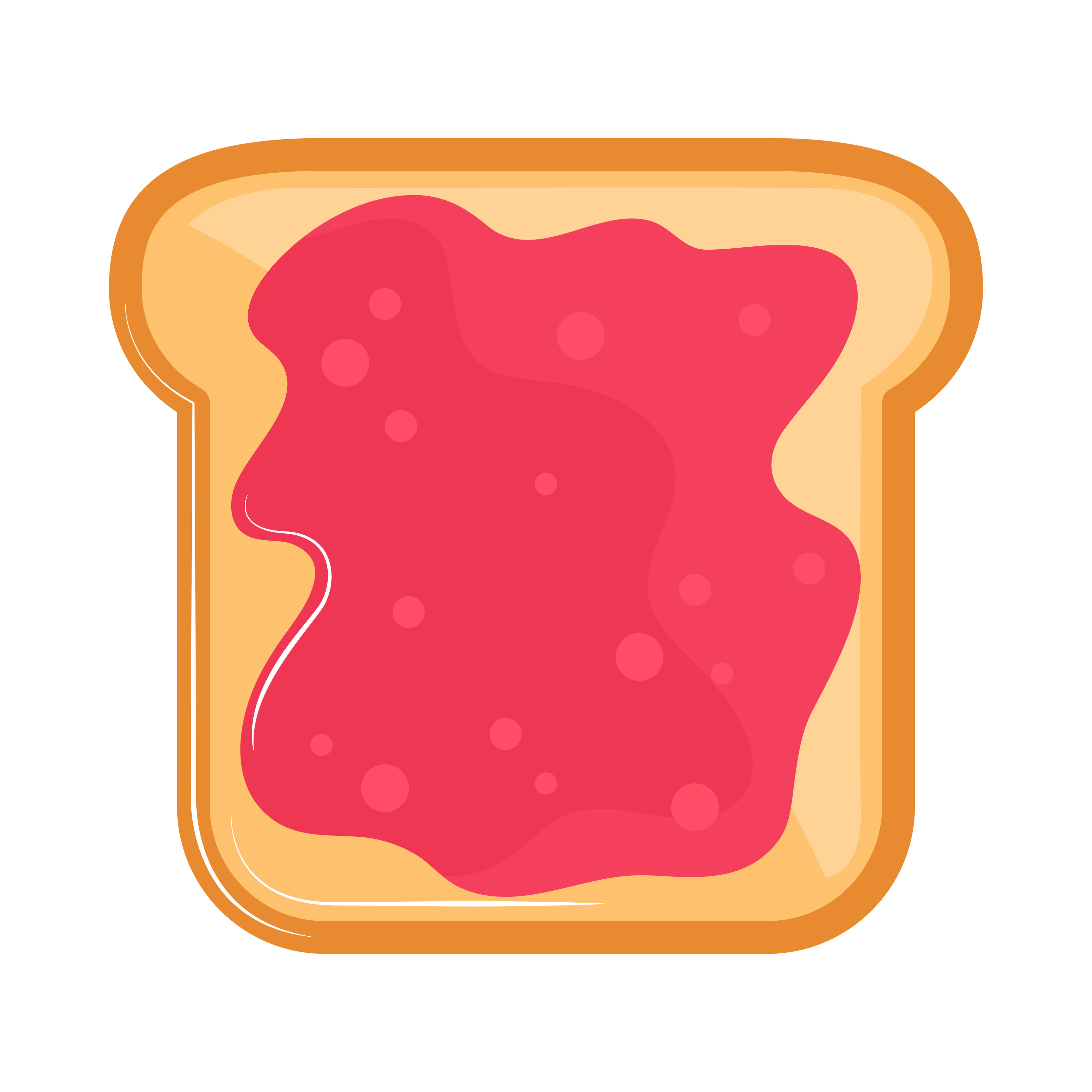 bread with jam 6101007 Vector Art at Vecteezy