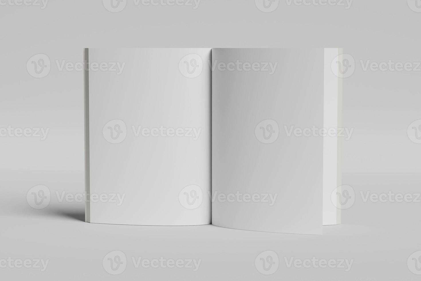 Blank book mockup photo