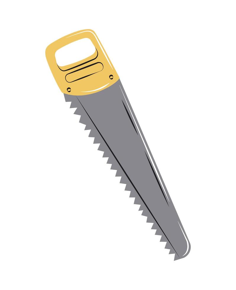 saw tool icon vector