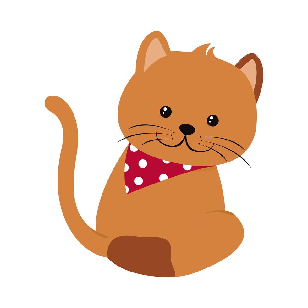 cute little cat vector