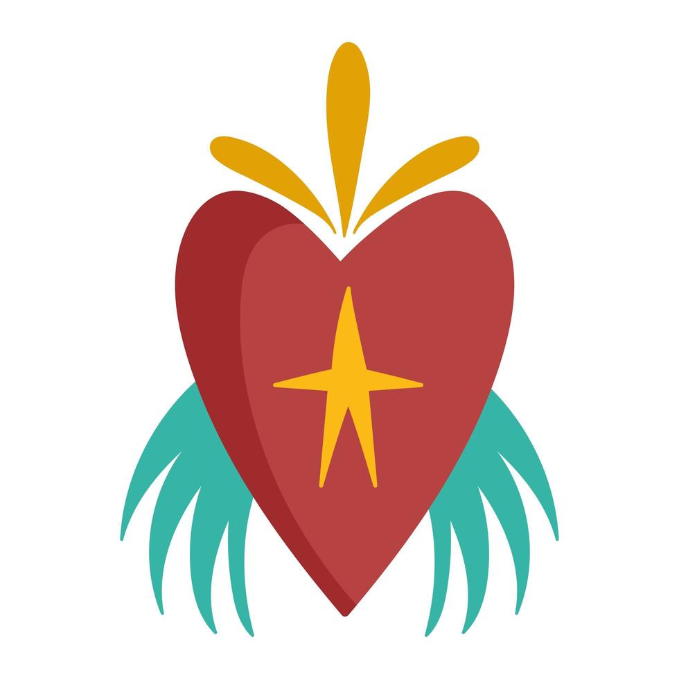 heart with star vector