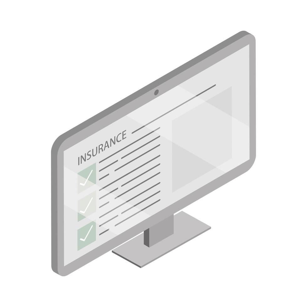 car insurance check list vector