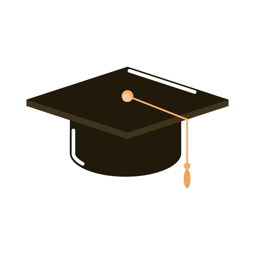 graduation hat supply icon vector