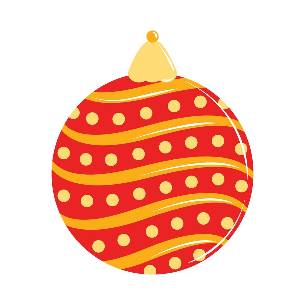 christmas ball ornament vector