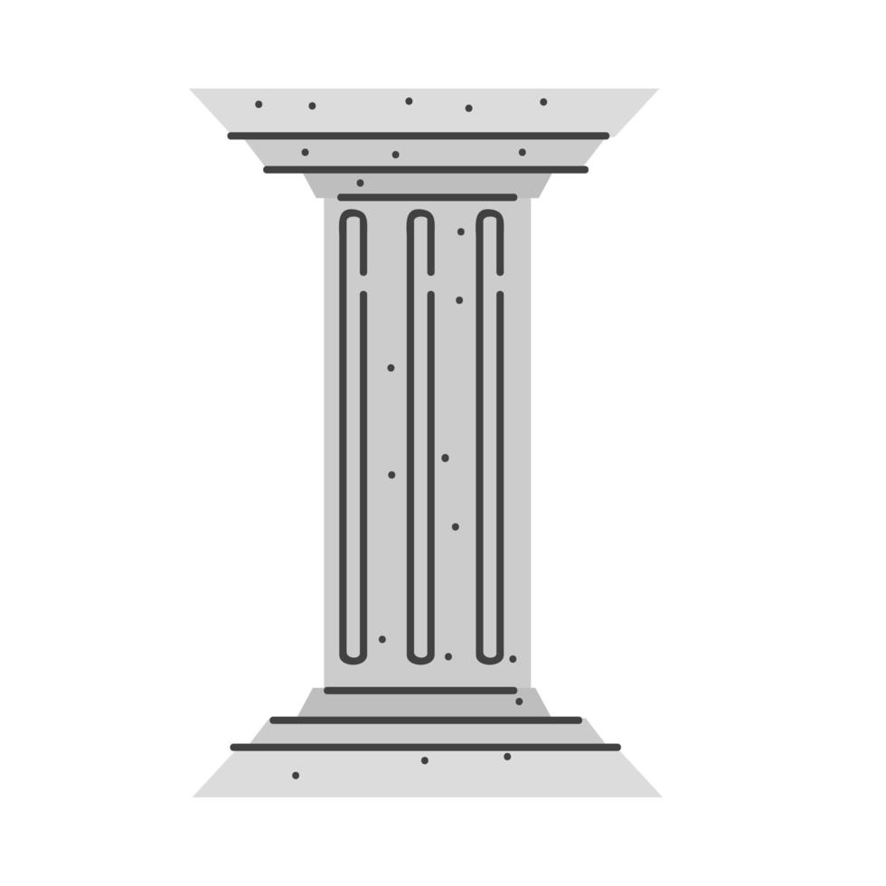 columna antigua griega vector