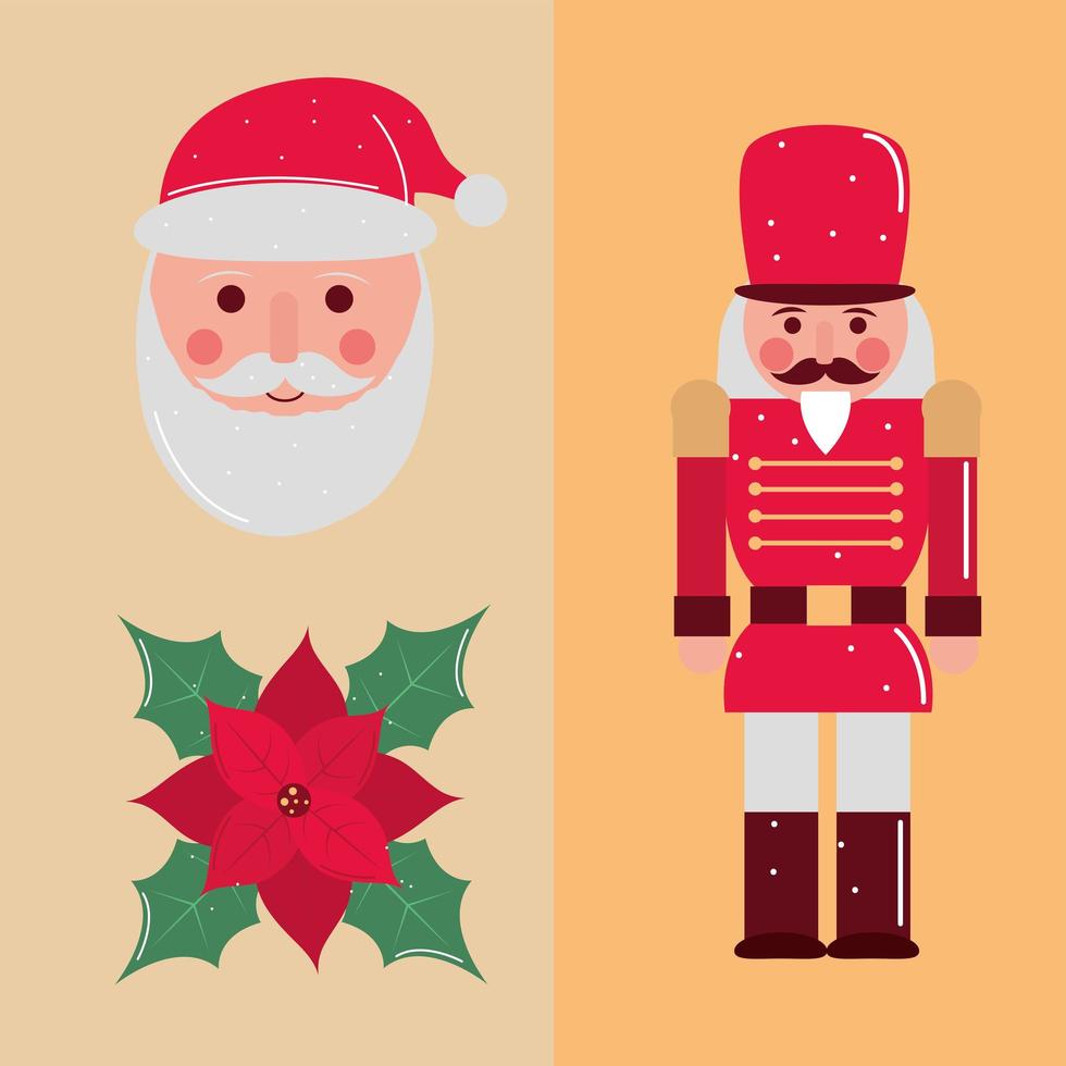 Merry Christmas set vector