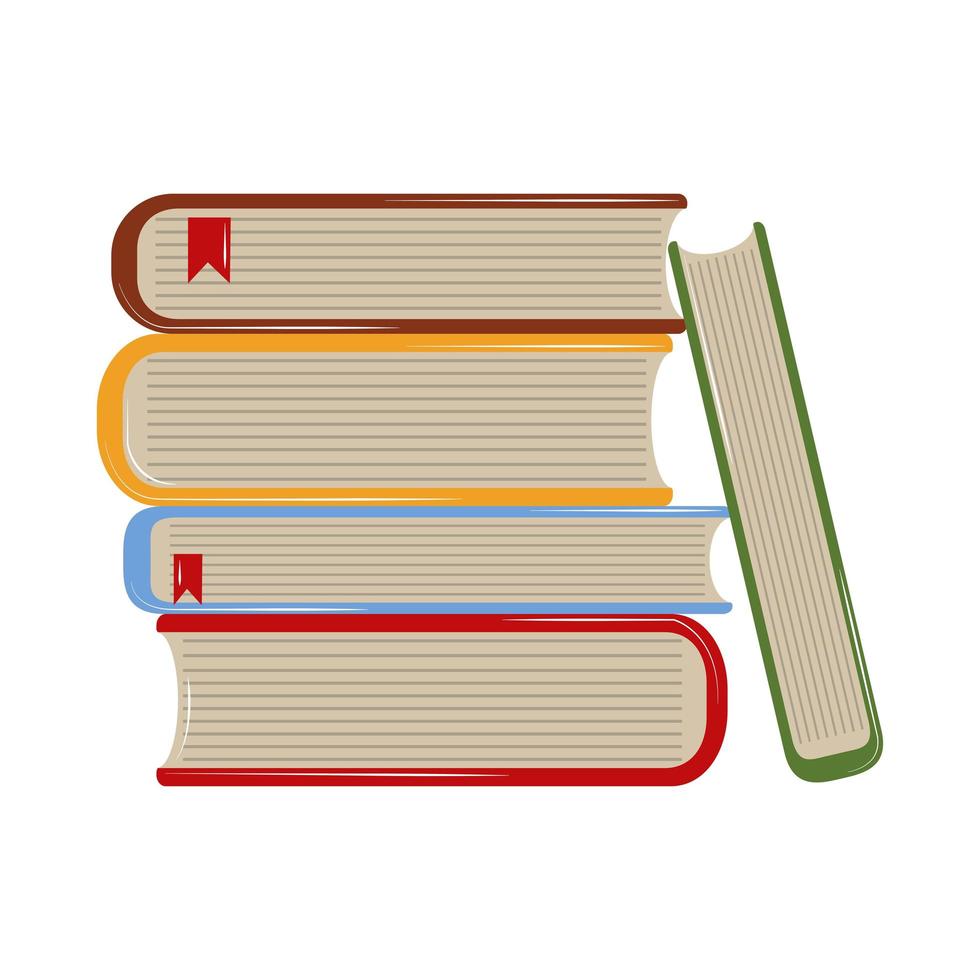 stack of books vector