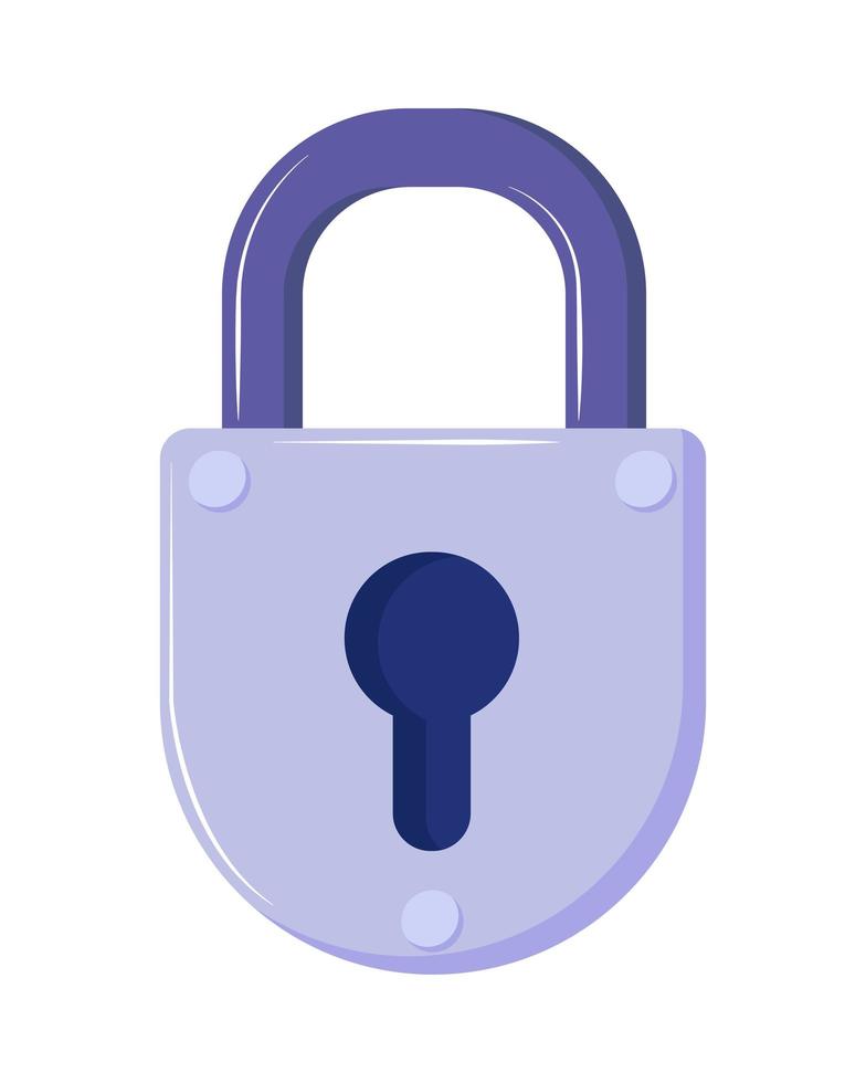 padlock security icon vector