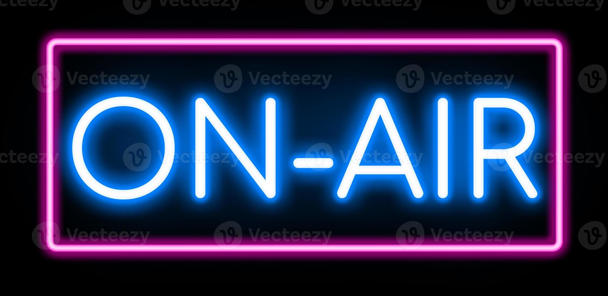 On Air neon banner. photo