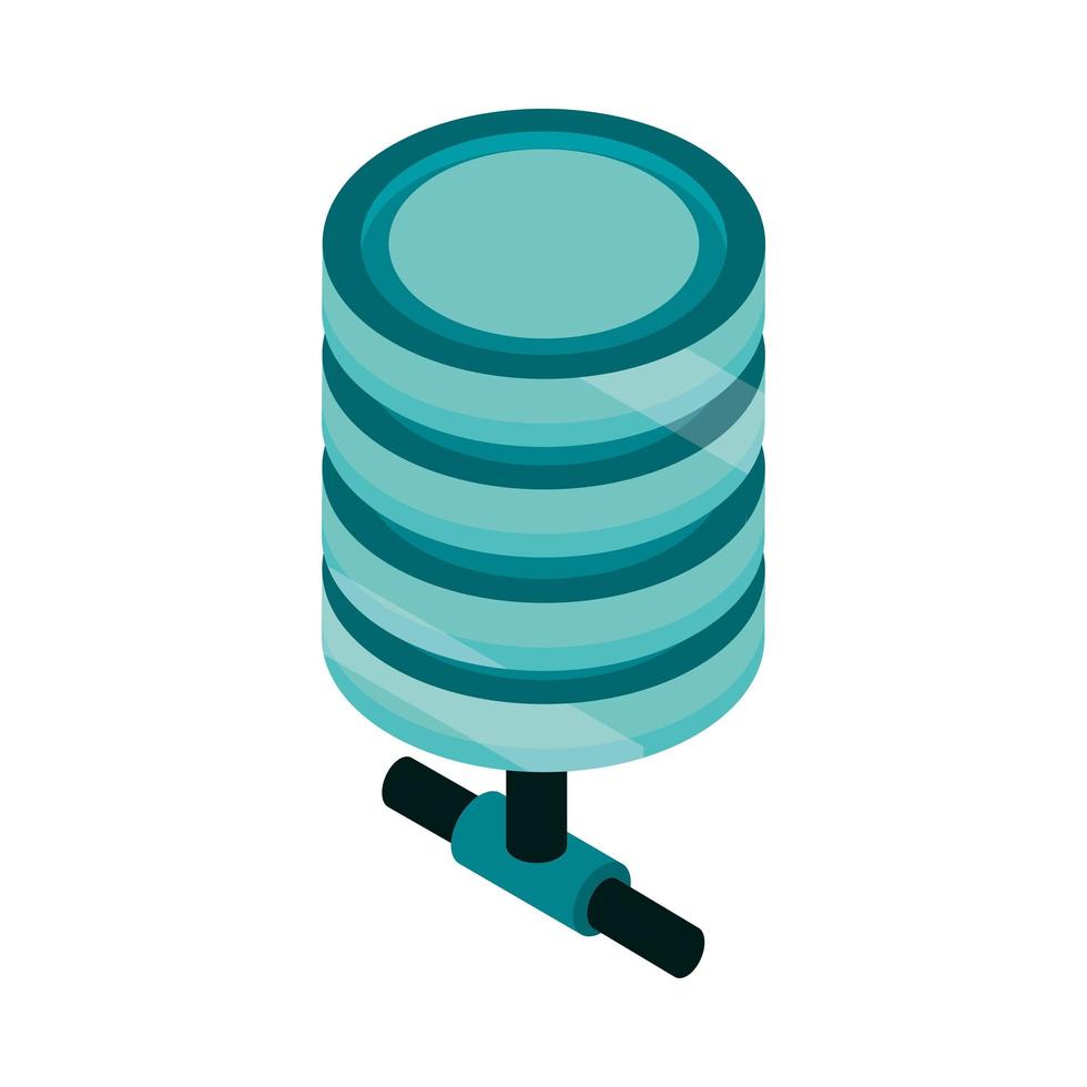 network database isometric vector