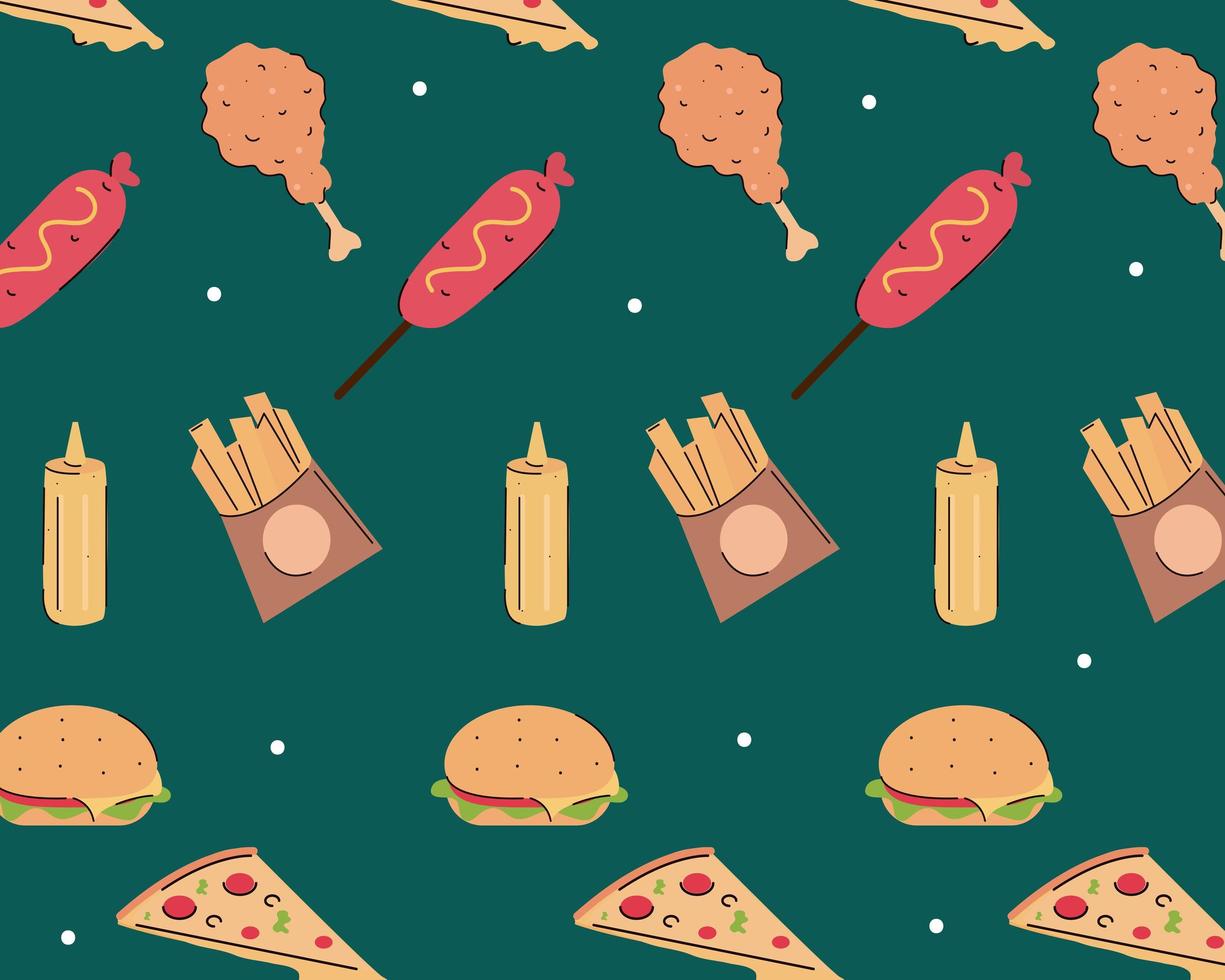 fondo de comida rapida vector