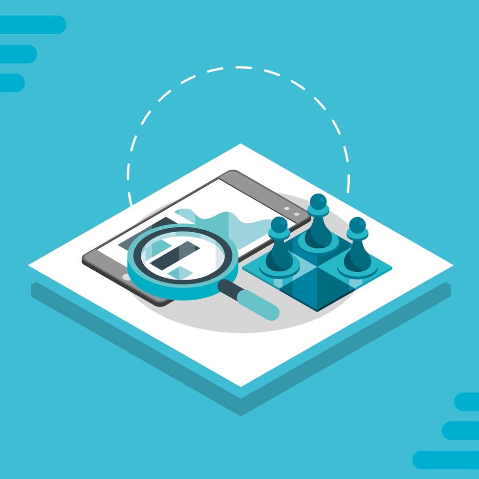 business strategy analysis vector