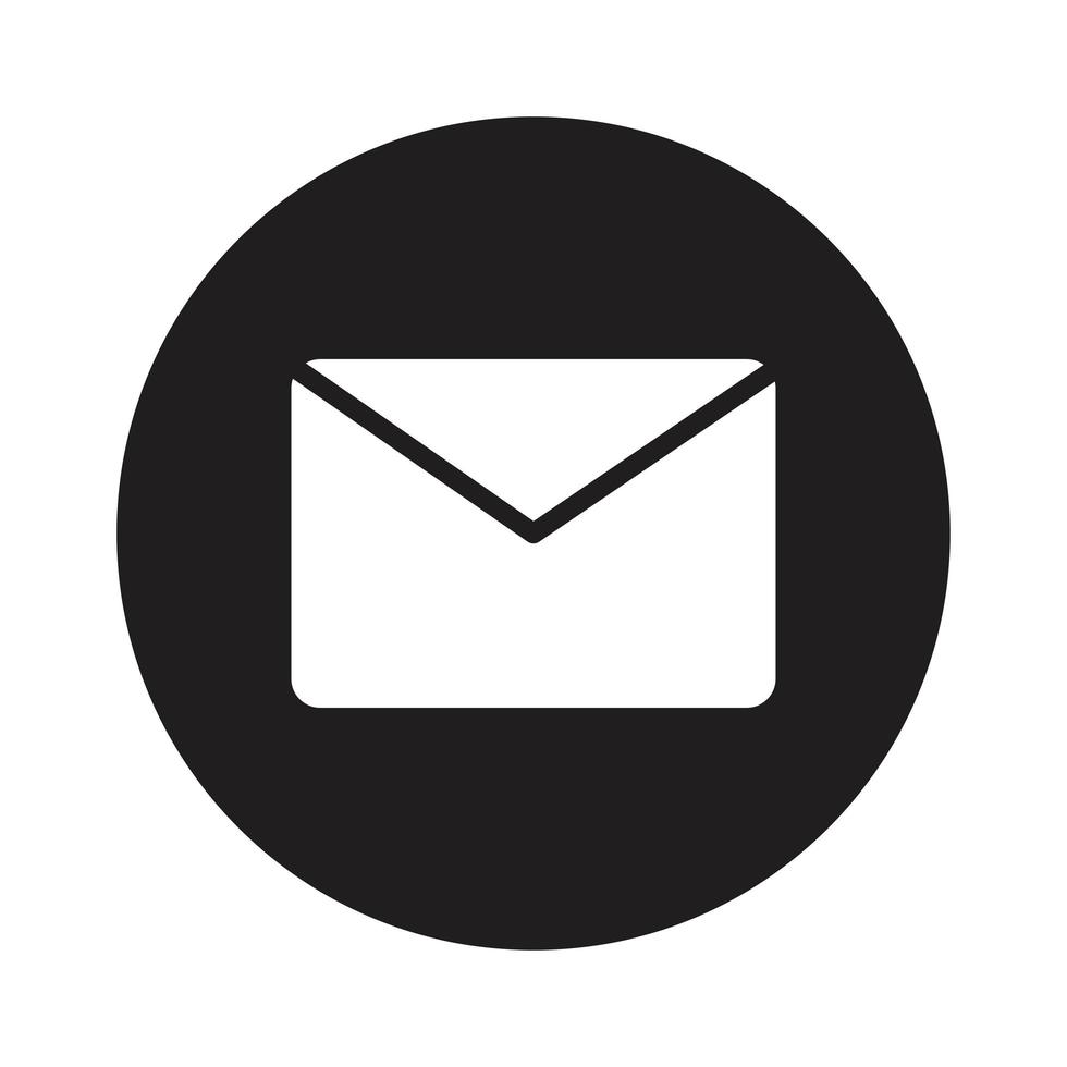icono plano de correo electrónico vector