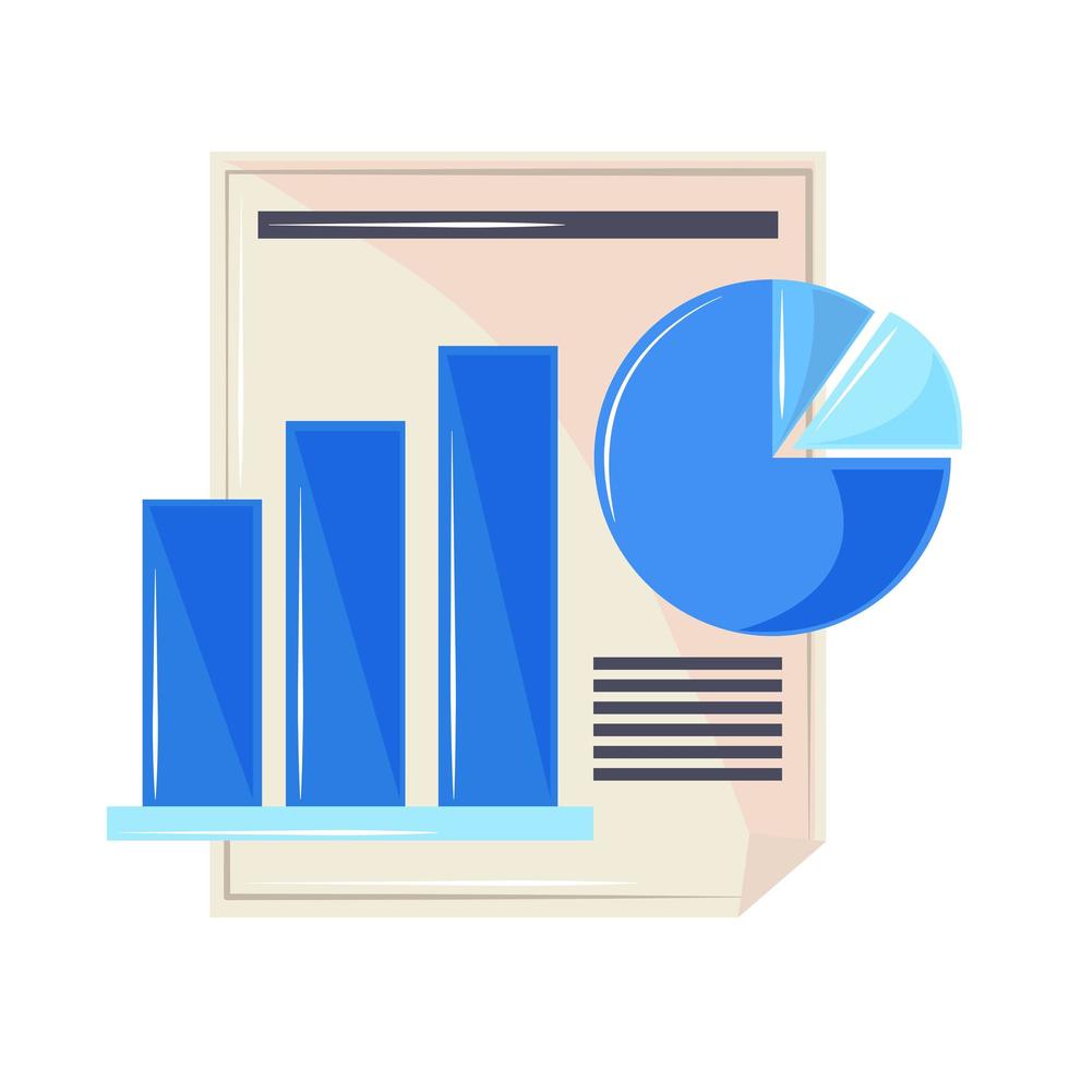 statistics financial chart vector