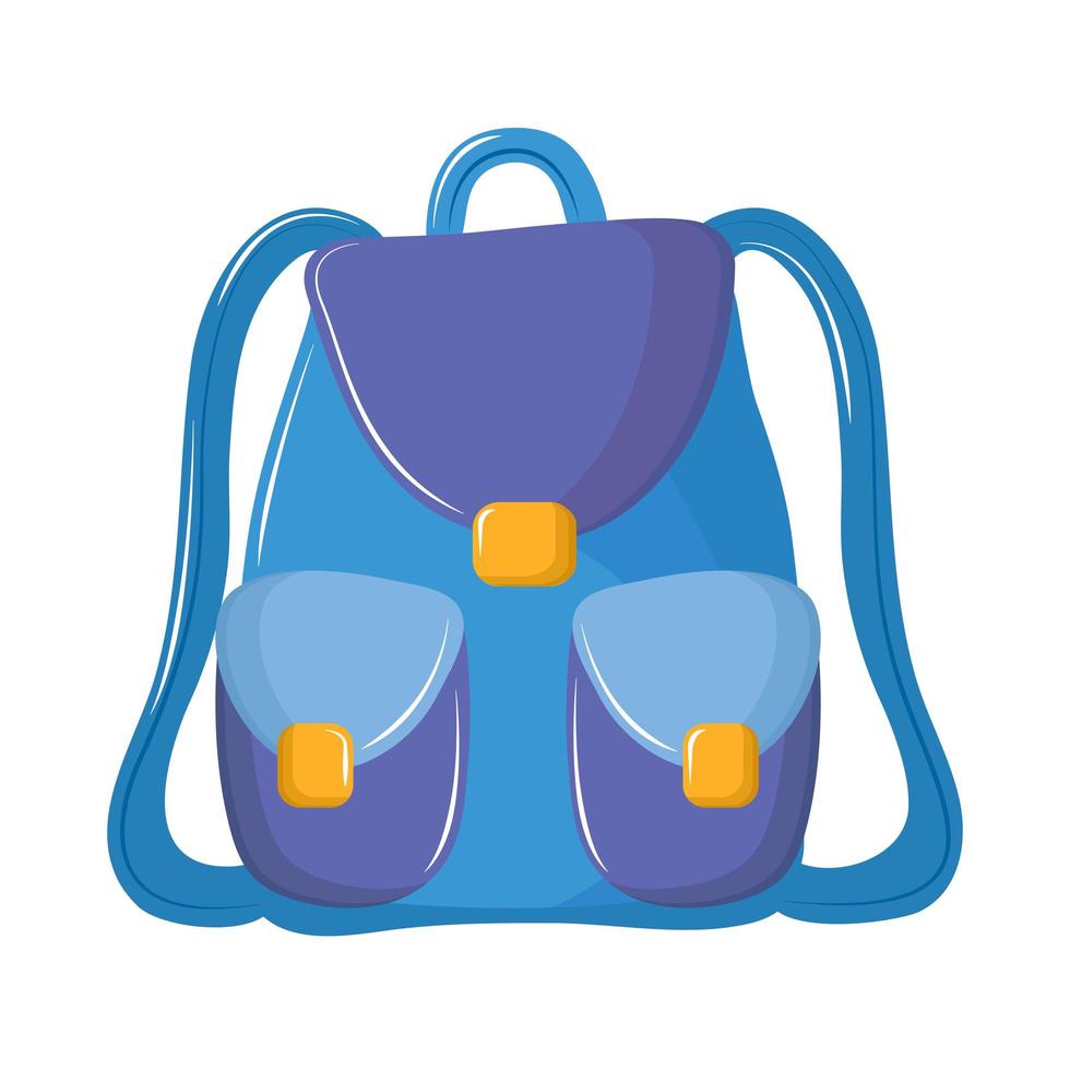 backpack cartoon icon vector