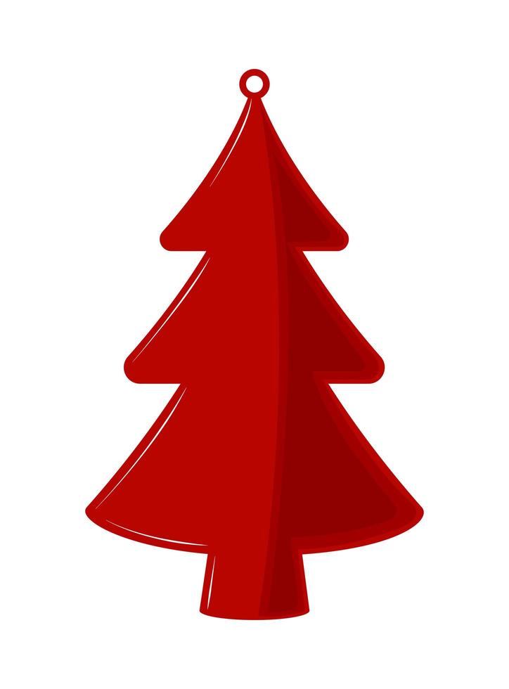 christmas tree tag vector