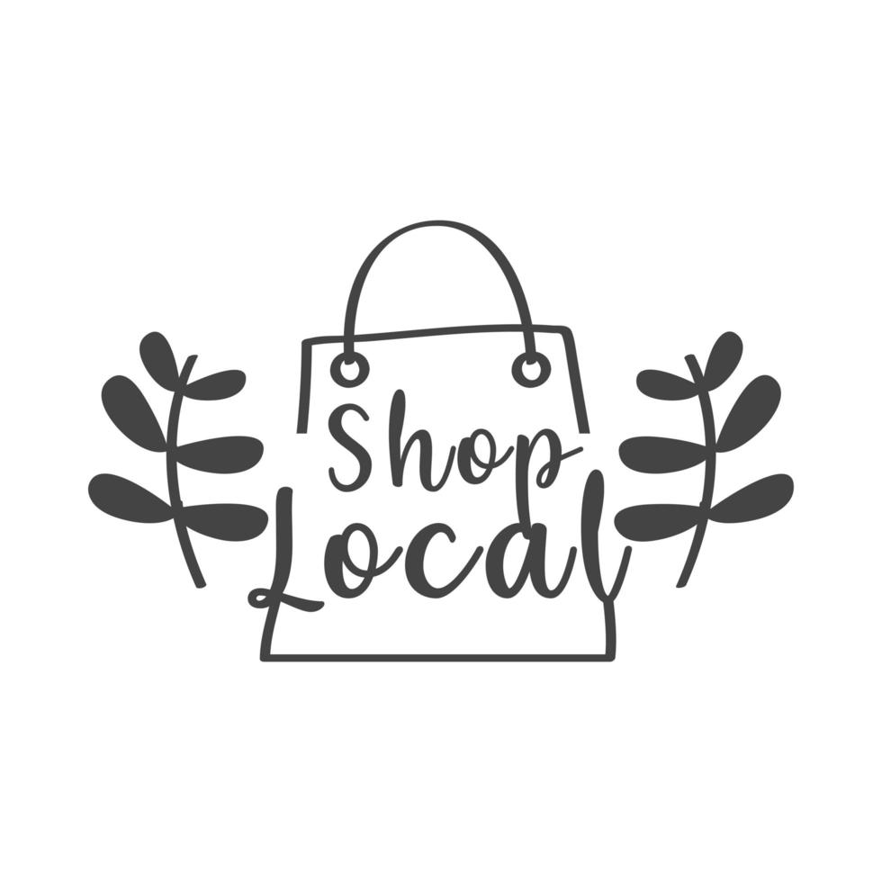 shop local marketing vector