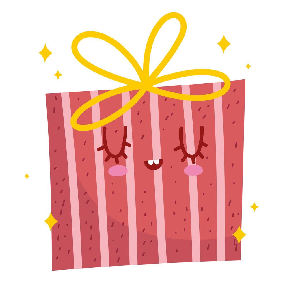 gift box cartoon vector