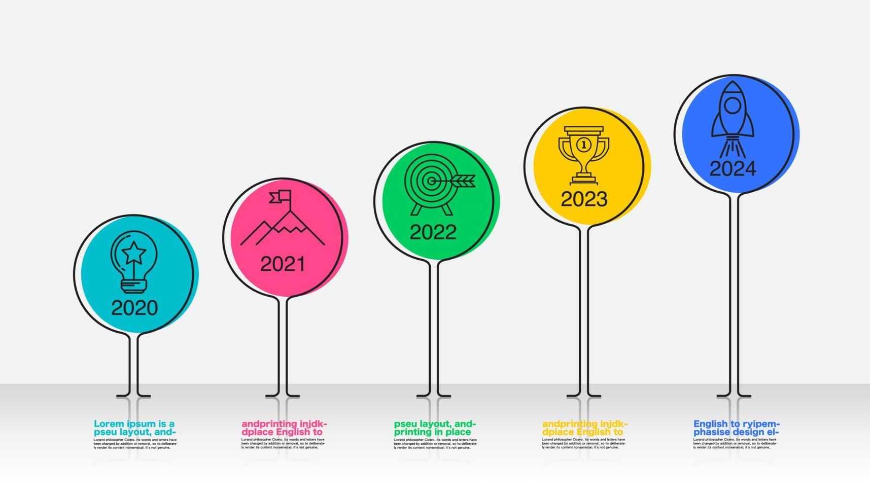 Milestone Company, Timeline, Roadmap, Infographic Vector illustration,  report  information