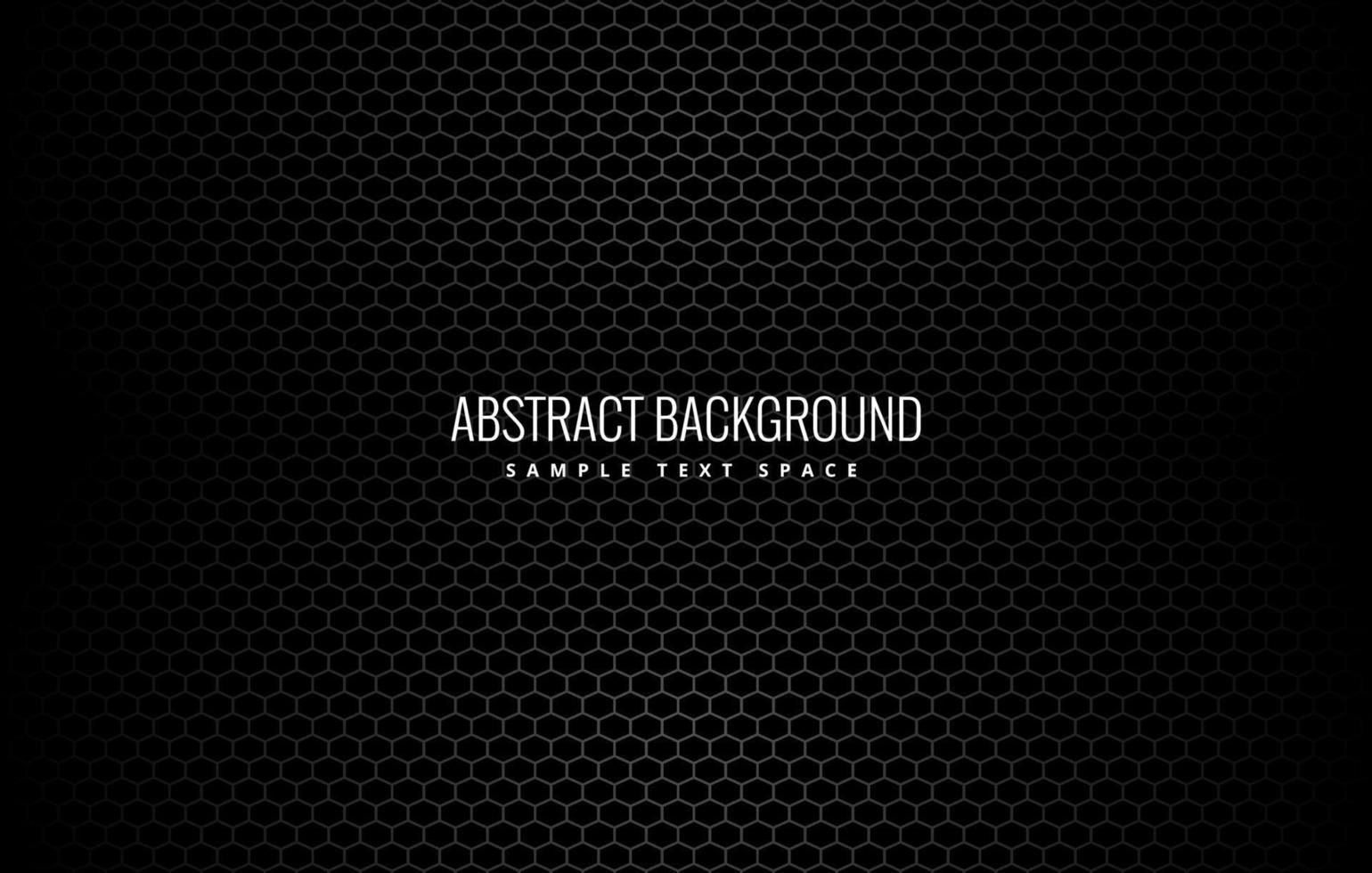black background with hexagonal pattern vector