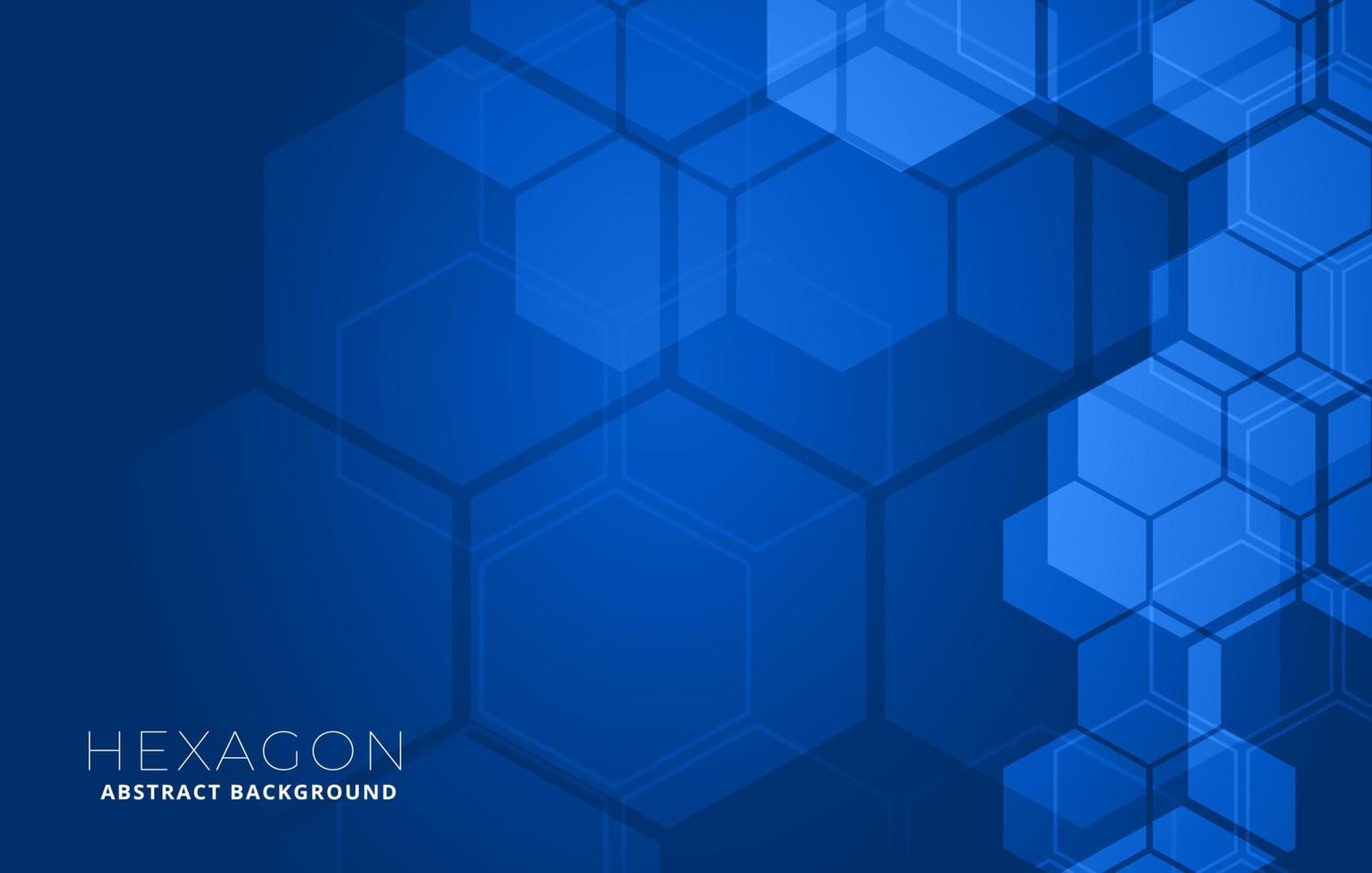 concepto de fondo médico de forma hexagonal azul vector