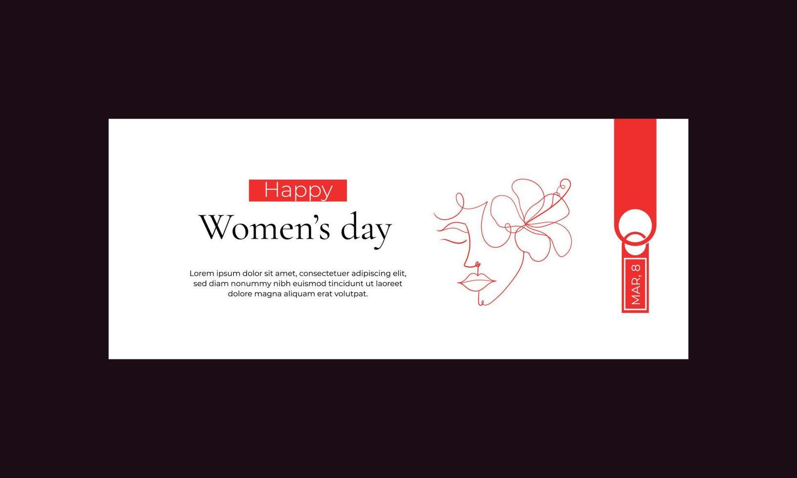 International women's day social media post creative and new. vector