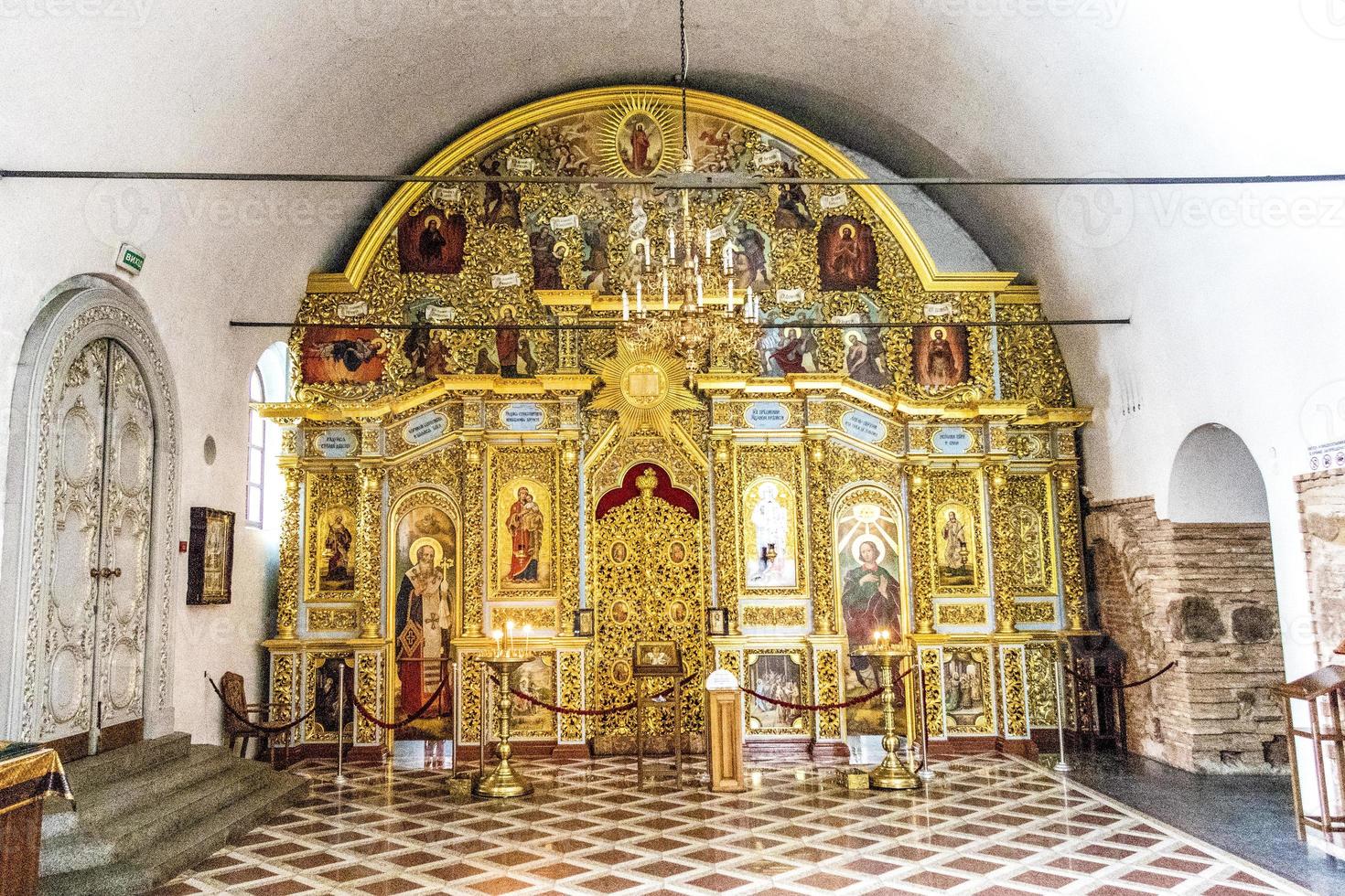 Kyevo-Pecherschka Lavra, altar inside the Dormition cathedral, Upper Lavra, Kyiv, Ukraine photo