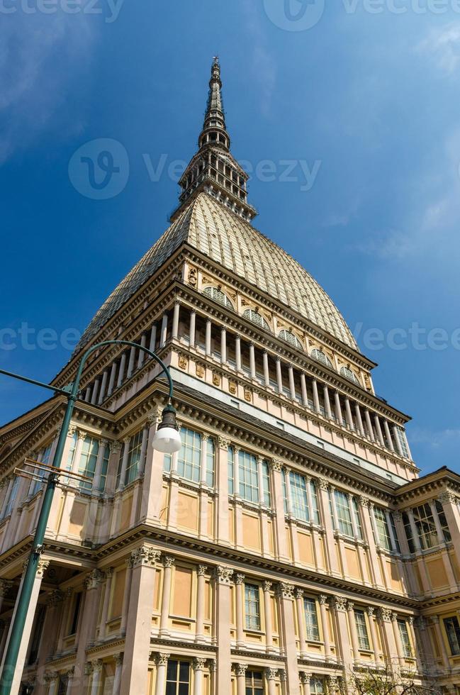 Mole Antonelliana tower National Cinema Museum building with spire steeple is major landmark photo