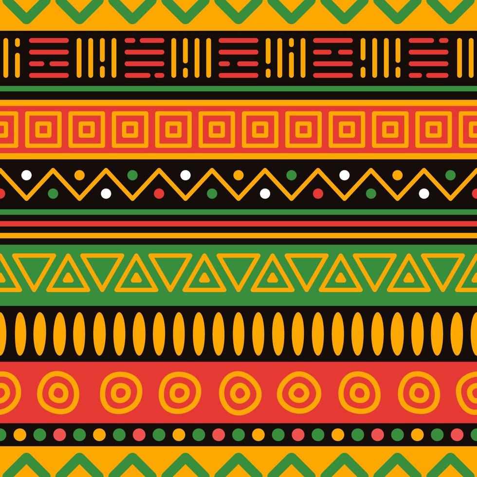 Pan African Color Seamless Pattern vector