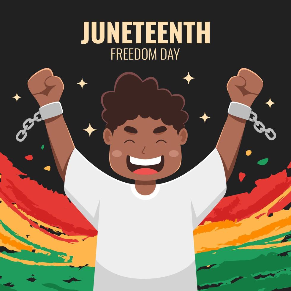 Juneteenth Freedom Day Celebration vector