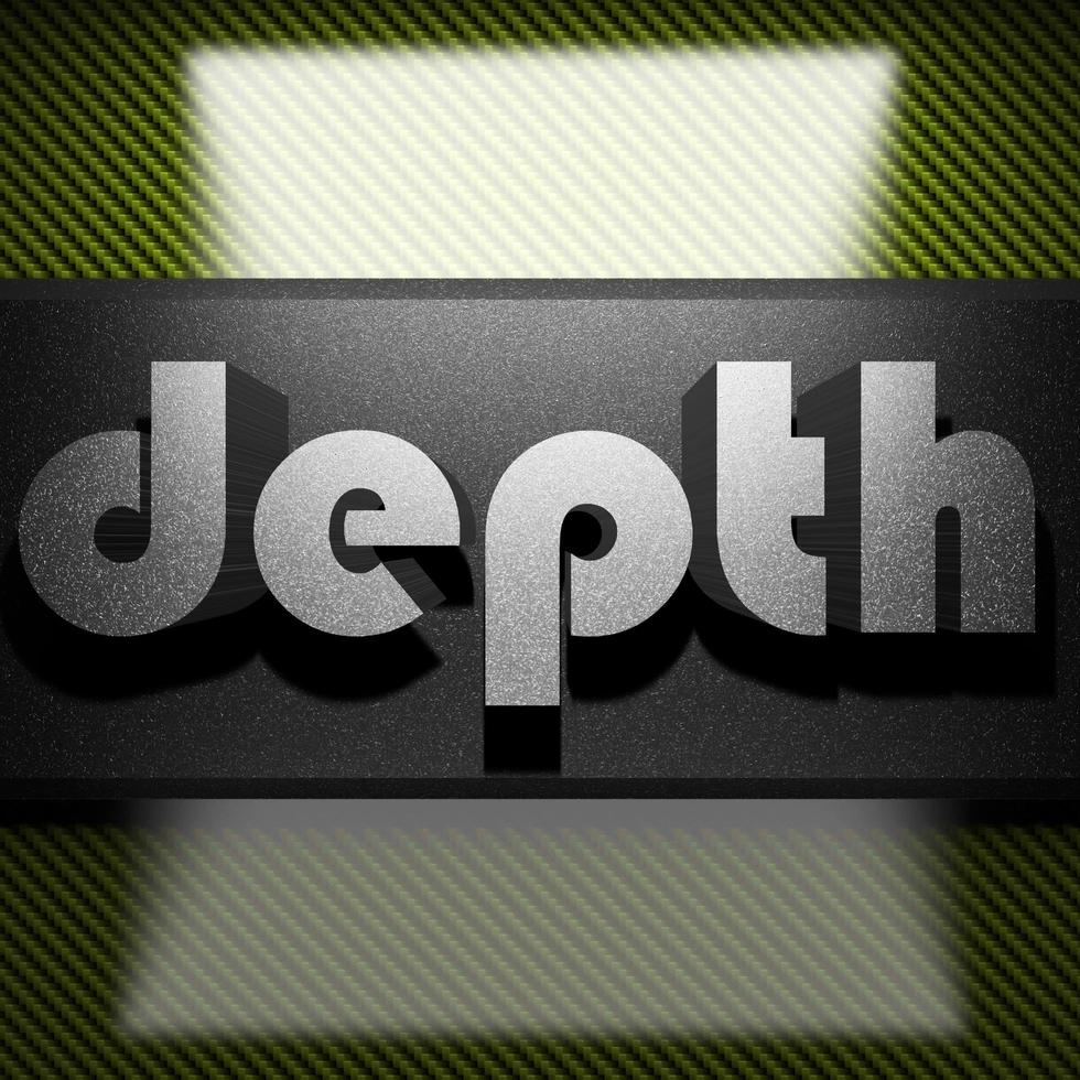 depth word of iron on carbon photo