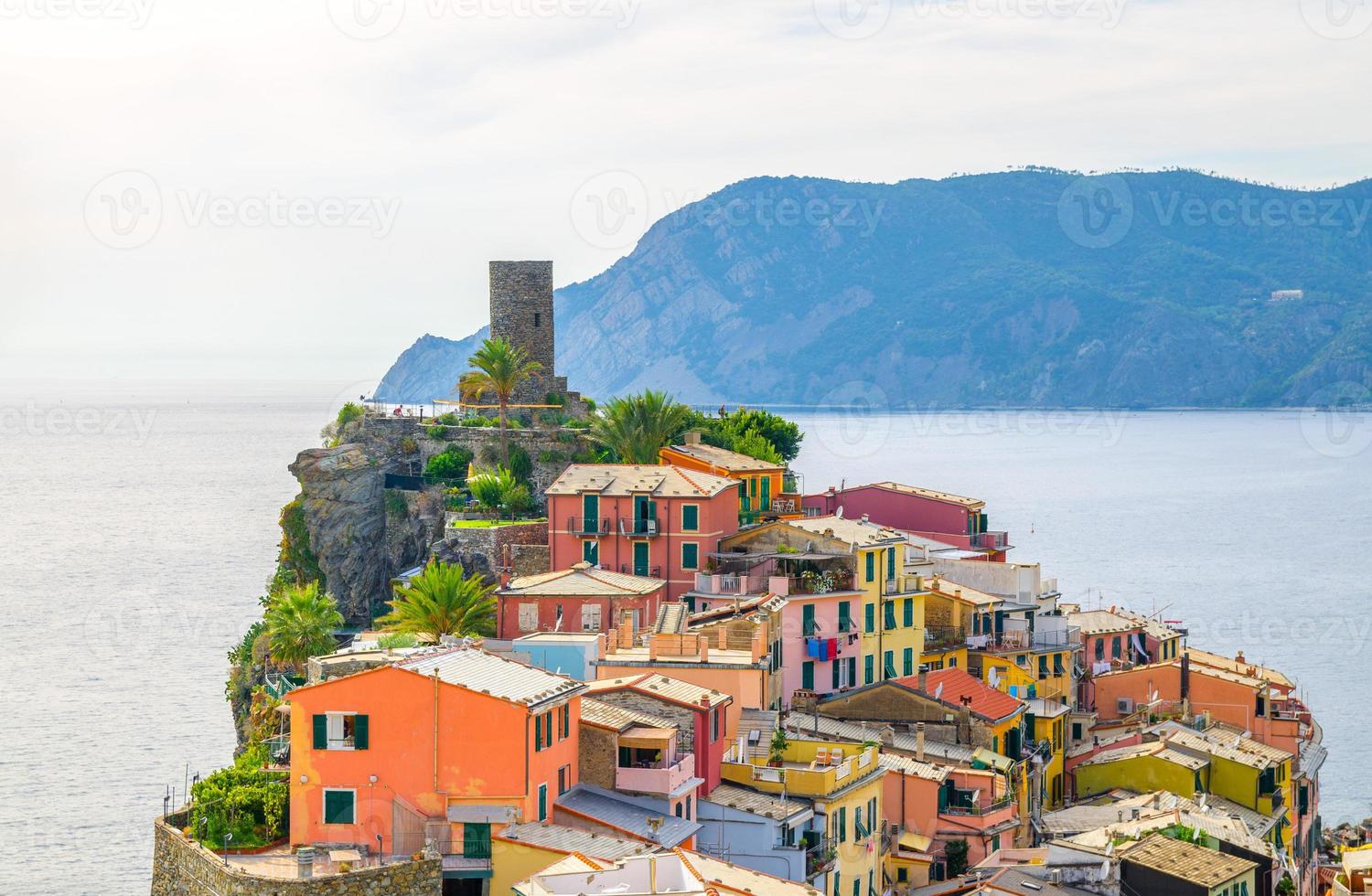 Vernazza traditional typical Italian village in National park Cinque Terre photo