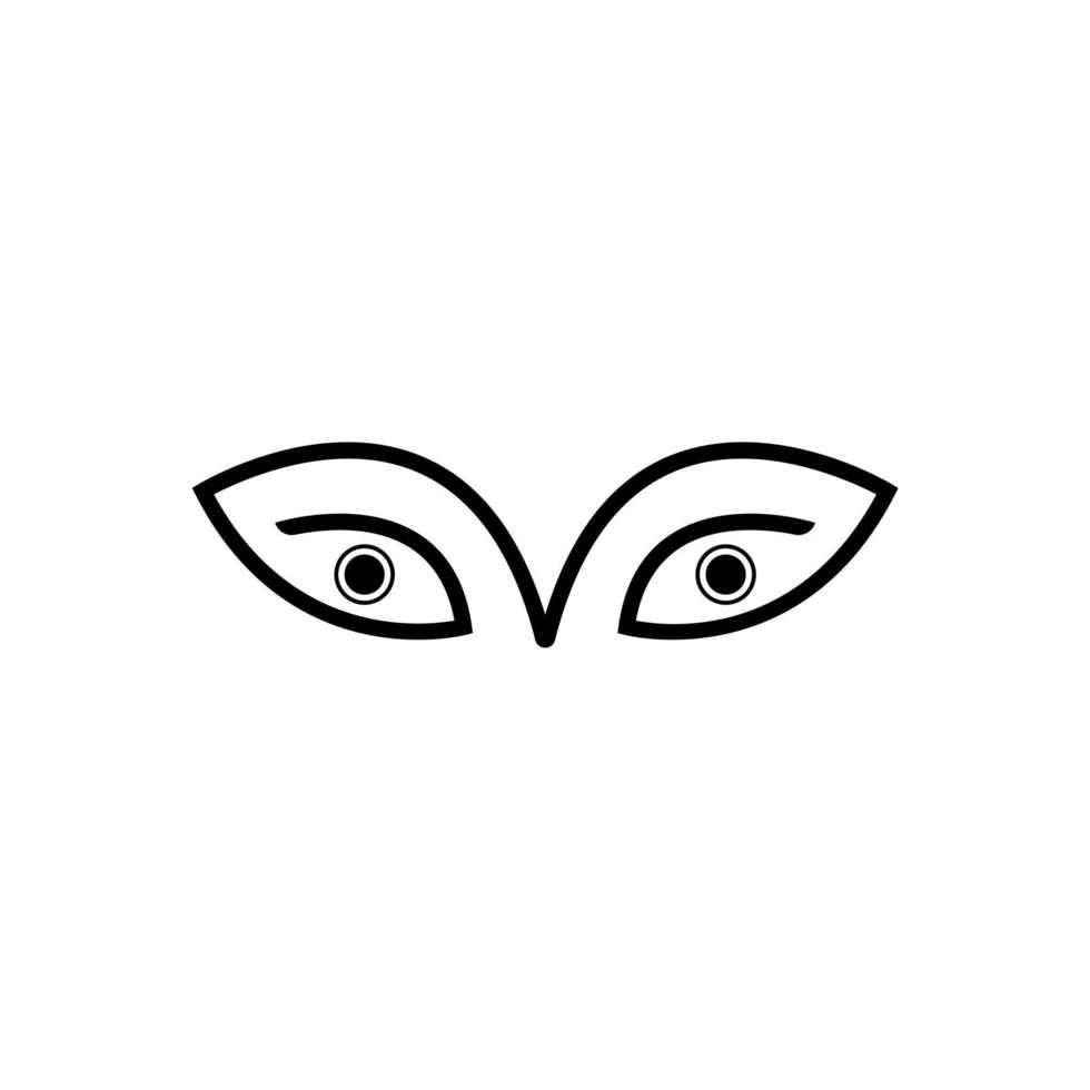 Human Eyes Logo Design vector