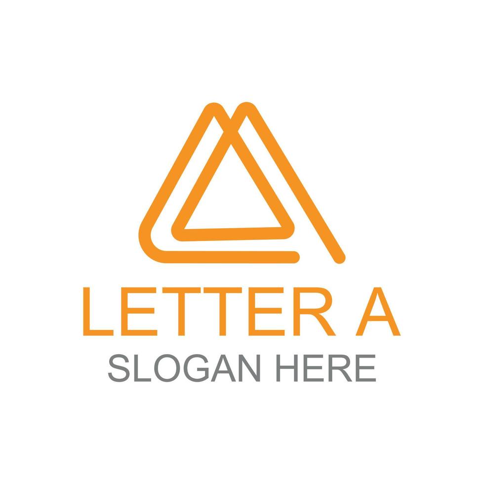 Letter A Triangle Logo vector