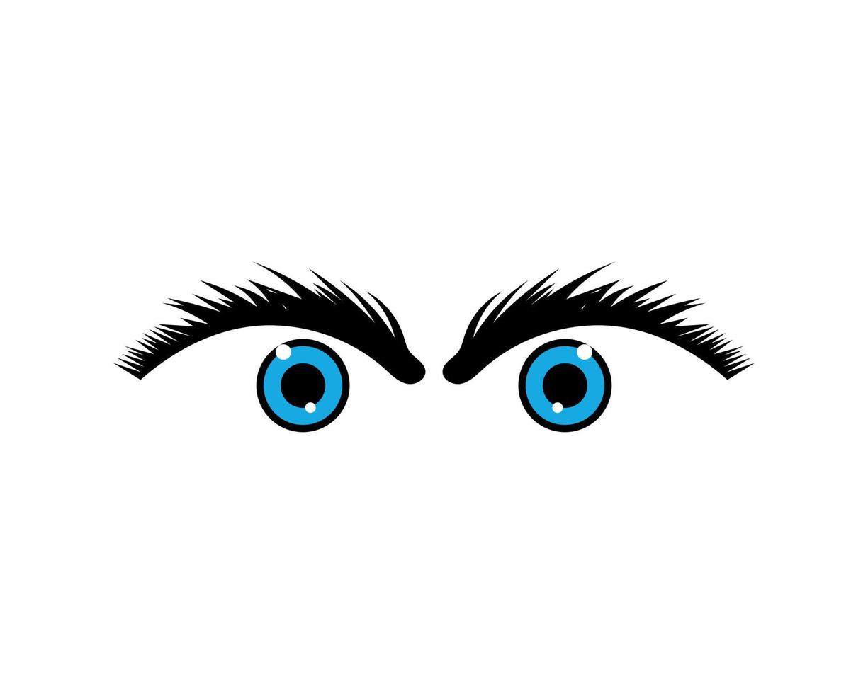 Blue Eye Logo Design vector
