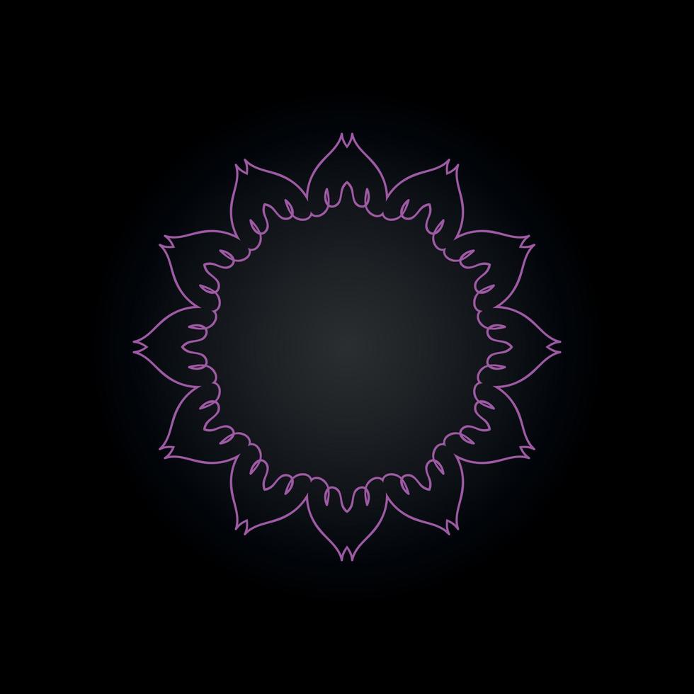 diseño de vector de mandala estrella