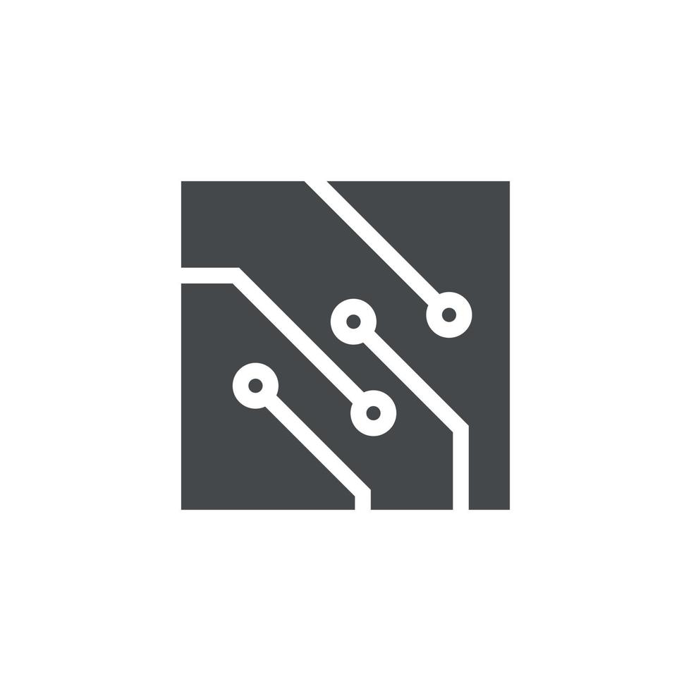 Circuit Board Technology Icon vector