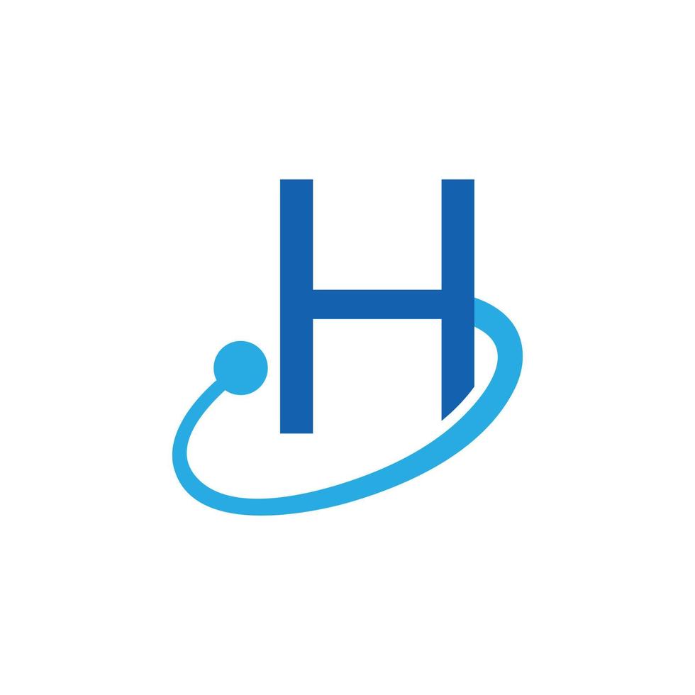 Letter H high tech logo. Vector alphabet H technology icon