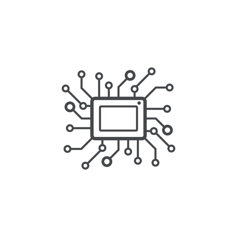 Circuit Board Technology Icon vector