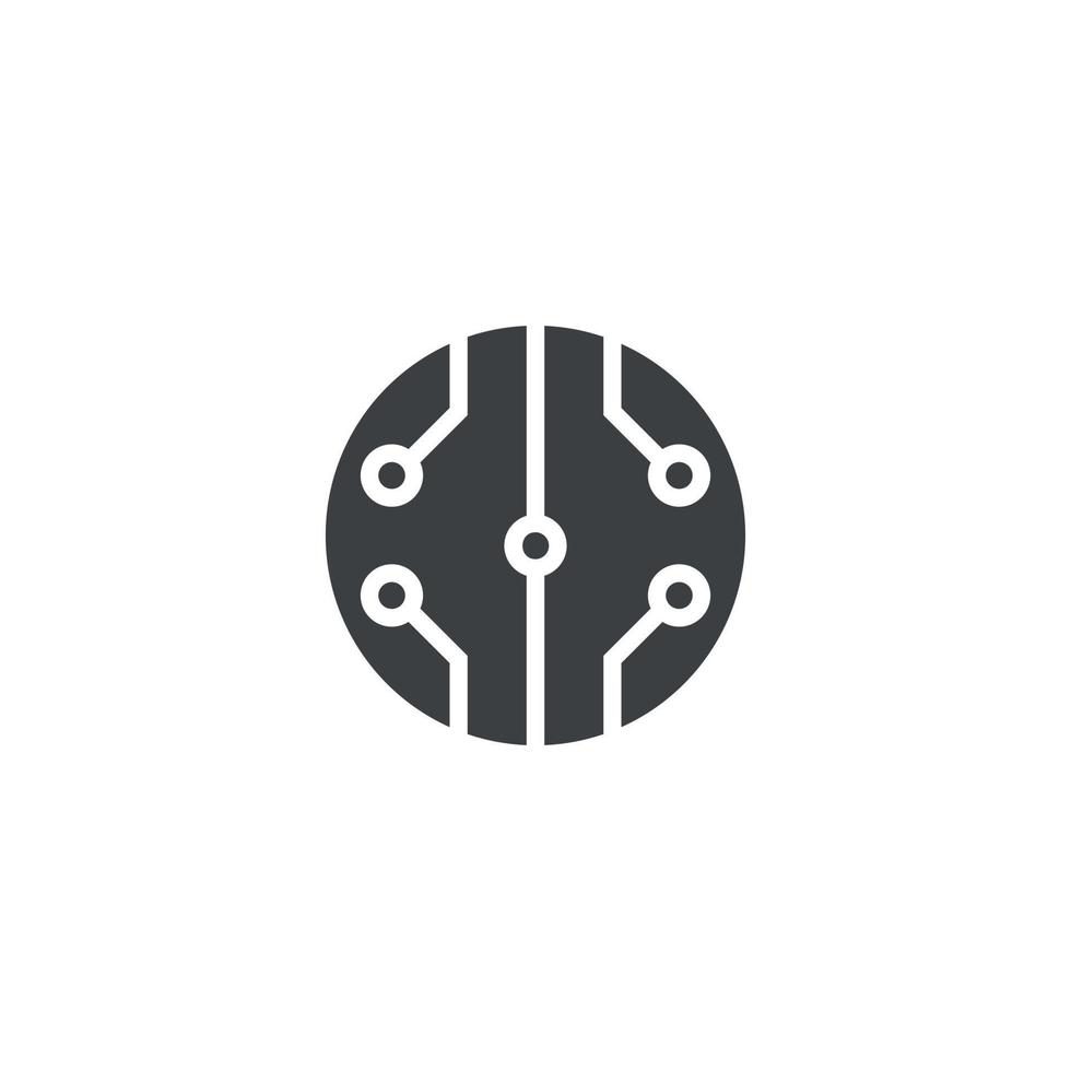 Circle Technology Icon vector