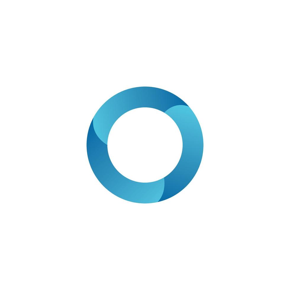 círculo letra letra o logotipo de empresa vector