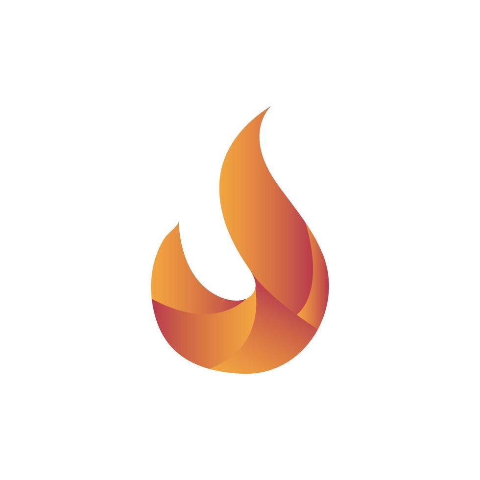 diseño de logotipo de llama de fuego vector